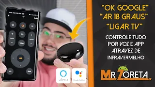 Como Controlar sua TV, Ar Condicionado... Por VOZ e pelo CELULAR! (Alexa E "Ok Google") - Tutorial!