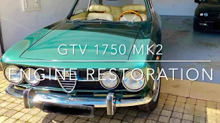 Alfa Romeo GTV 1750 Bertone engine restoration & sound