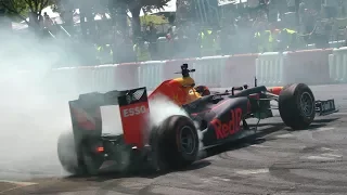 Max Verstappen Budapest 2018 Street Show Nagy Futam VI. & F1 V8 Burnout