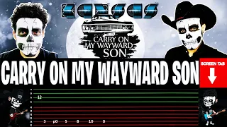 【KANSAS】[ Carry On My Wayward Son ]  cover by Dotti Brothers | GUITAR/BASS LESSON