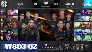 TSM vs Cloud 9 | Week 8 Day 3 S10 LCS Summer 2020 | TSM vs C9 W8D3