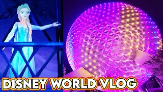 EPCOT Harmonious Fireworks, Frozen Ride, World Showcase!  Disney World Day 1 VLOG