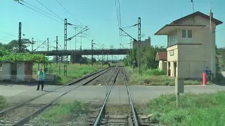 Cab Ride with AEG DE IC-2000N DMU from Thessaloniki to Rodopoli.