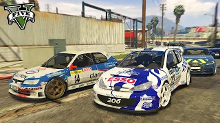 ON VOLE DEUX PEUGEOT WRC COURSE POURSUITE VS LA GENDARMERIE | GTA V RP MOD