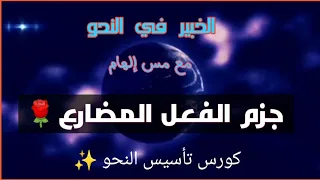 جزم الفعل المضارع 🌹 كورس تأسيس النحو ✨