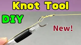 Fishing Hook tying tool that can be used in 10 ways.   Great fishing tool. DIY Fishing.