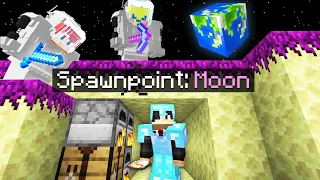 Minecraft Manhunt but we start on the MOON..