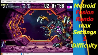 Metroid Fusion Randomizer All Settings 5 Difficulty with commentary