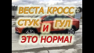 Веста Кросс 1 8АМТ(2018).Едем к ДЦ.Стук и гул в подвеске.Рывки АМТ.Двиг ожил.Масло норма