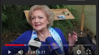 Betty White Welcomes The Media At  The Los Angeles Zoo Association's Beastly Ball Preview Menu