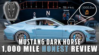 1,000 Mile Honest Review | 2024 Mustang Dark Horse