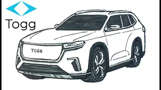 Easy Drawing Togg I Kolay Togg çizimi I Togg Suv Nasıl Çizilir?