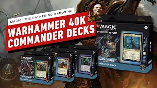 Unboxing Warhammer 40,000's New Magic: The Gathering Commander Decks