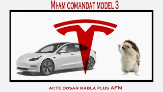 MI-AM COMANDAT TESLA MODEL 3 !! CARE SUNT PASII ? CE ACTE SUNT NECESARE PENTRU DOSARUL RABLA PLUS ??