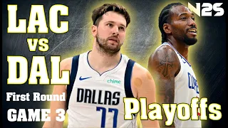 🛑PLAYOFFS - First Round - GAME 3 - Los Angeles CLIPPERS vs Dallas MAVERICKS - NBA 2K24