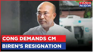 Amid Manipur Violence, Congress Demands Resignation Of CM Biren Singh | Latest English News