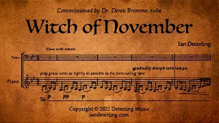 Witch of November (for tuba with piano accompaniment)