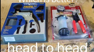 Harbor Freight Pittsburgh brake bleeder vs MityVac : head to head review & demo