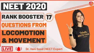 Rank Booster Questions From Locomotion and Movement For NEET 2020 | Vedantu