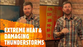 Daily Shower: 121° HEAT & severe weather, tornadoes & hail included