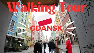 Walking tour Old Town Gdansk Poland 🇵🇱 4K 60FPS UHD