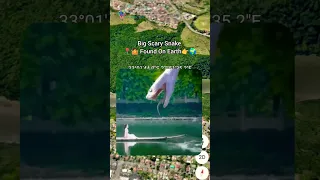 🤯OMG! Big Scary Snake 🐍 Found On Google Earth And Google Map 🌏#viral #shorts #short #earthjunction5