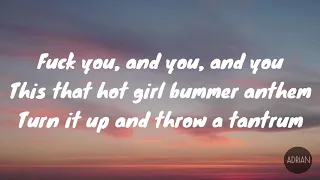 blackbear - hot girl bummer slowed (Lyric video)