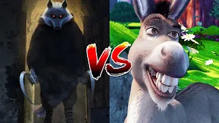 Death Wolf vs Shrek Donkey | PUSS IN BOOTS 2 VS SHREK DONKEY