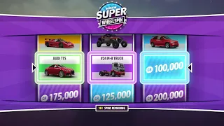 Forza Horizon 5, Opening 200 Superwheelspins and 60+ normal wheelspins.