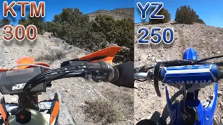 Ktm 300XC VS YZ 250 // Hill Climbs!!!