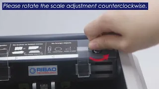 How to adjust the feed gap on the BC55 bill counter