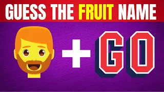 Can You Guess The FRUIT by emojis? | Emoji Quiz 🍓🍏🍉