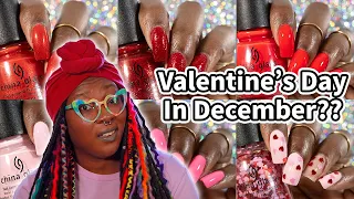 China Glaze Love & Kiss Valentines Day 2024 Nail Polish Collection Swatches, Comparisons And Review