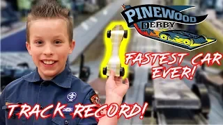 Fastest Pinewood Derby Car EVER! Paxton Myler