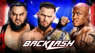 FULL MATCH - Austin Theory vs Bobby Lashley vs Bronson Reed US Title Match WWE Backlash 2023