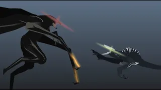 Male Muto vs Alpha Skullcrawler