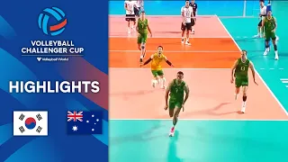 🇰🇷 KOR vs. 🇦🇺 AUS - Highlights Quarter Finals | Men's Challenger Cup 2022
