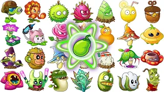 PvZ 2 Chinese - Every Plants Max Level use 5 Plant Food Vs Guard Gargantuar Zombie Level 5