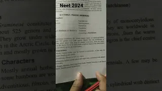 Family Gramineae for Neet 2024