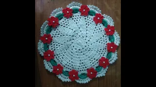 crosia se round shape ka unique tablemat kaise  banaye//crochet round shape thalposh//