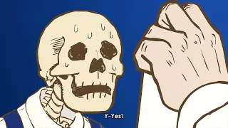 Skull-face Bookseller Honda-san but its only yelling, crying, and exasperation