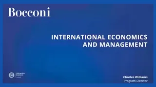 International Economics and Management