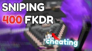DESTROYING FOUR CHEATERS IN BEDWARS (400 + 300 FKDR)