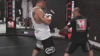 UFC 100: Frank Mir Pounds the Pads.