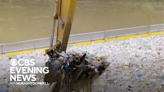 Nonprofit deploys high-tech barges to collect plastic from rivers