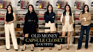 Old Money Capsule Closet: 15 Outfits with 8 Clothing Items