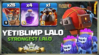 Th13 Yeti Blimp LaLo or TH13 QC LALO | Th13 LAVALOON Strategy | Best Th13 3 Star Attack Strategy Coc