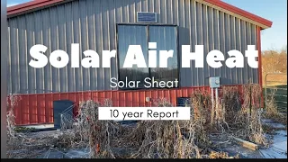 How does a Passive Air Heating system work and is it reliable?  SolarSheat 1500 10 year report