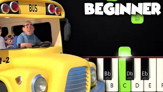 Wheels On The Bus | BEGINNER PIANO TUTORIAL + SHEET MUSIC by Betacustic