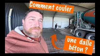 Comment couler une dalle béton de 200 m2 seul ?